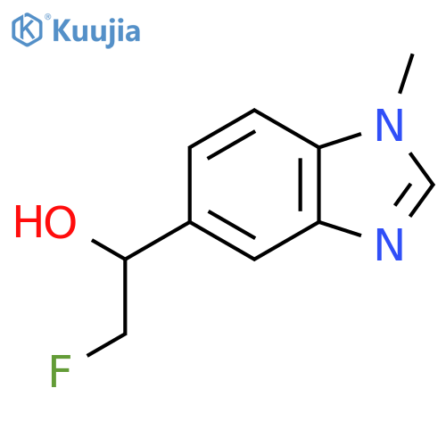 2-fluoro-1-(1-methyl-1H-1,3-benzodiazol-5-yl)ethan-1-ol structure