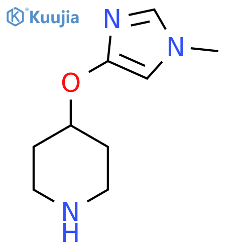 4-(1-methyl-1H-imidazol-4-yl)oxypiperidine structure