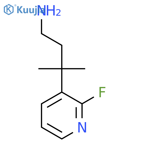3-(2-fluoropyridin-3-yl)-3-methylbutan-1-amine structure