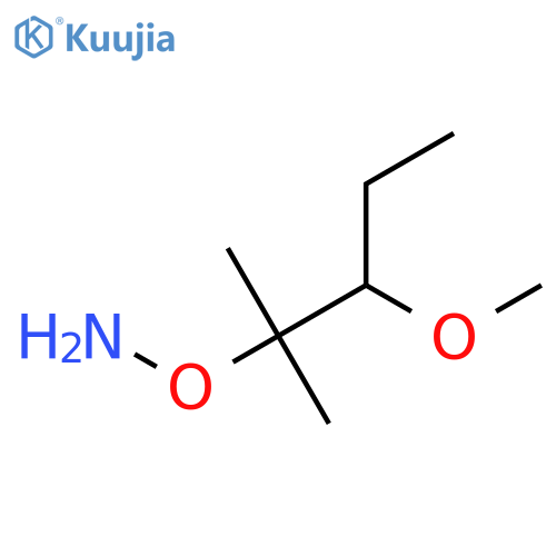 O-(3-methoxy-2-methylpentan-2-yl)hydroxylamine structure