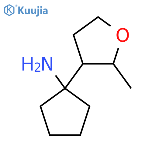 1-(2-methyloxolan-3-yl)cyclopentan-1-amine structure
