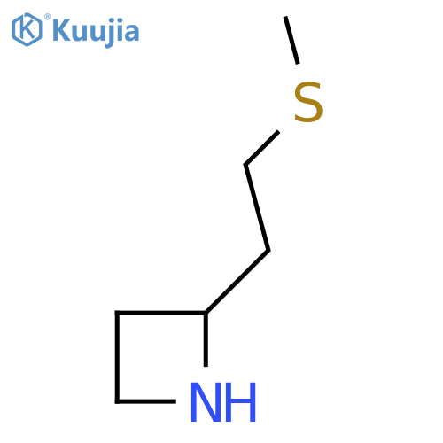 2-2-(methylsulfanyl)ethylazetidine structure