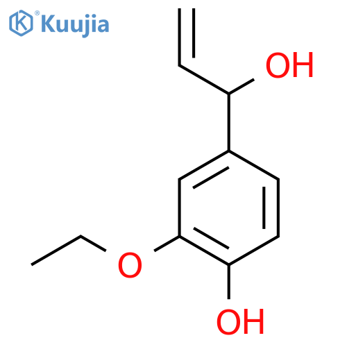 2-ethoxy-4-(1-hydroxyprop-2-en-1-yl)phenol structure
