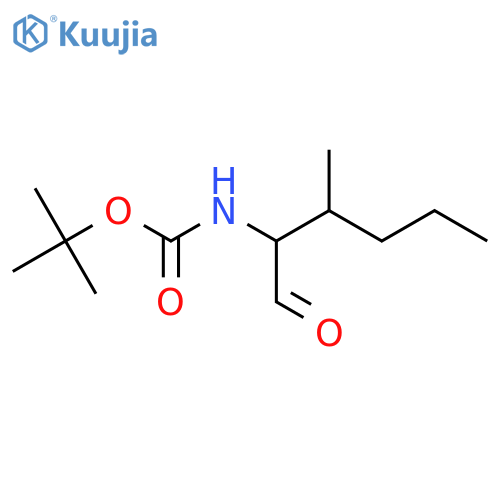 tert-butyl N-(3-methyl-1-oxohexan-2-yl)carbamate structure