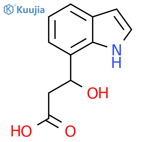 3-hydroxy-3-(1H-indol-7-yl)propanoic acid structure