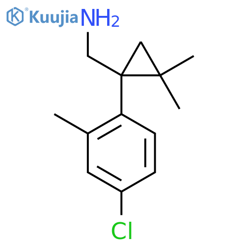 1-(4-chloro-2-methylphenyl)-2,2-dimethylcyclopropylmethanamine structure