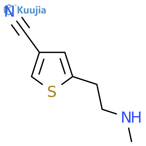 5-2-(methylamino)ethylthiophene-3-carbonitrile structure