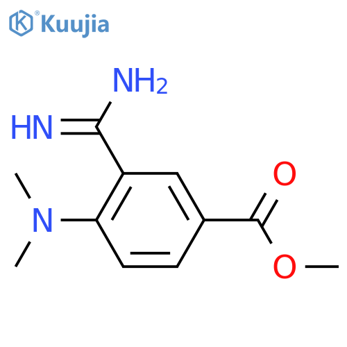 methyl 3-carbamimidoyl-4-(dimethylamino)benzoate structure