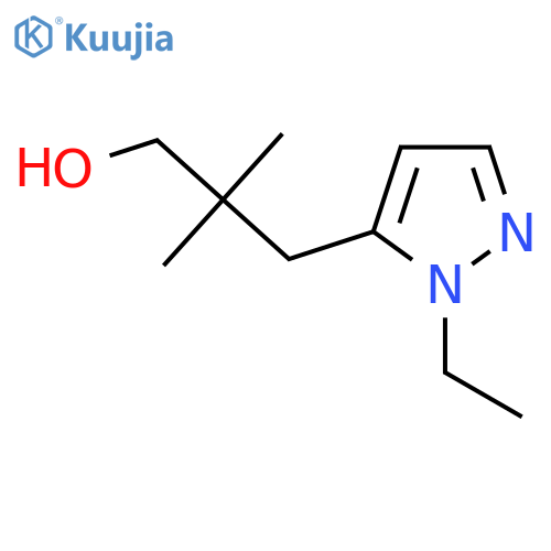 3-(1-ethyl-1H-pyrazol-5-yl)-2,2-dimethylpropan-1-ol structure