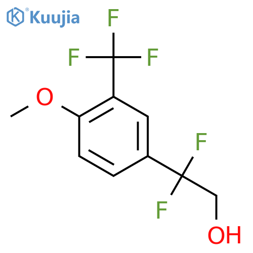 2,2-difluoro-2-4-methoxy-3-(trifluoromethyl)phenylethan-1-ol structure