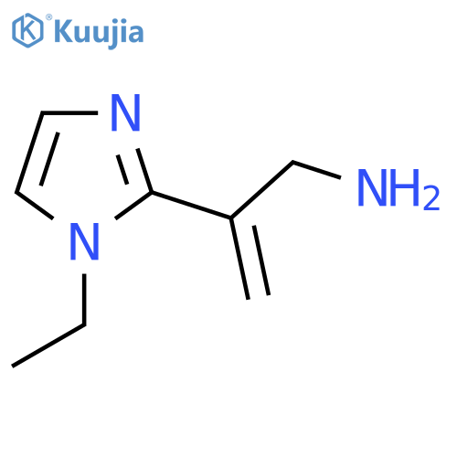 2-(1-ethyl-1H-imidazol-2-yl)prop-2-en-1-amine structure