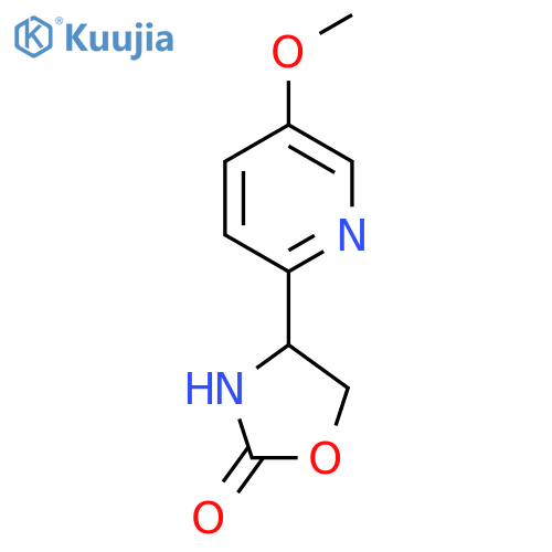 4-(5-methoxypyridin-2-yl)-1,3-oxazolidin-2-one structure