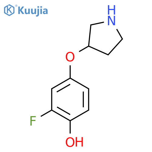 2-fluoro-4-(pyrrolidin-3-yloxy)phenol structure