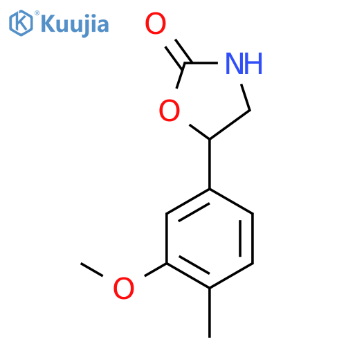 5-(3-methoxy-4-methylphenyl)-1,3-oxazolidin-2-one structure
