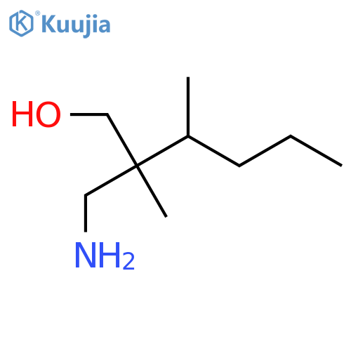 2-(aminomethyl)-2,3-dimethylhexan-1-ol structure