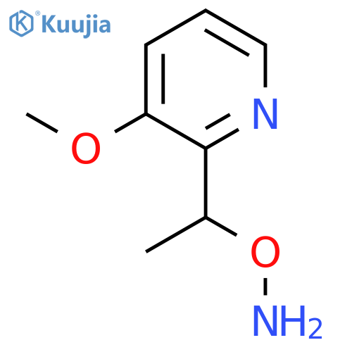 O-1-(3-methoxypyridin-2-yl)ethylhydroxylamine structure