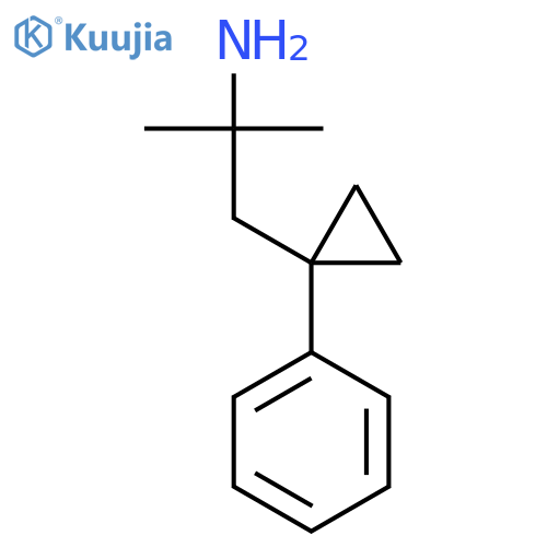 2-methyl-1-(1-phenylcyclopropyl)propan-2-amine structure