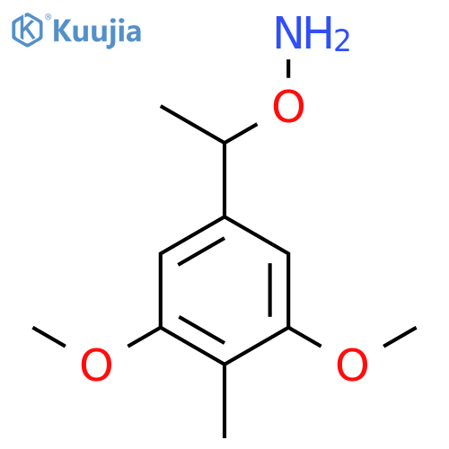 O-1-(3,5-dimethoxy-4-methylphenyl)ethylhydroxylamine structure