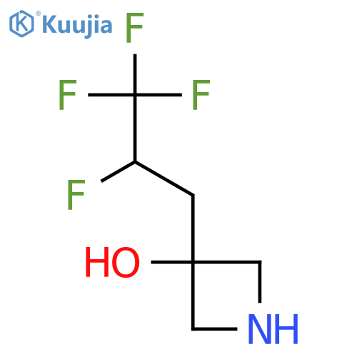 3-(2,3,3,3-tetrafluoropropyl)azetidin-3-ol structure