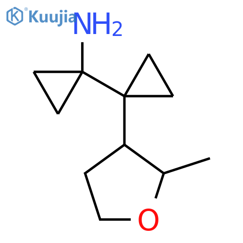 1-1-(2-methyloxolan-3-yl)cyclopropylcyclopropan-1-amine structure