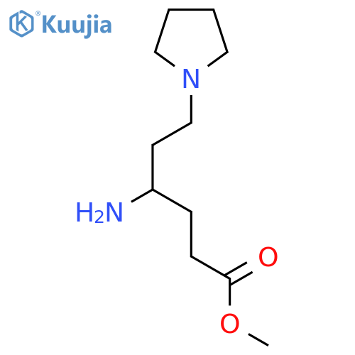 methyl 4-amino-6-(pyrrolidin-1-yl)hexanoate structure