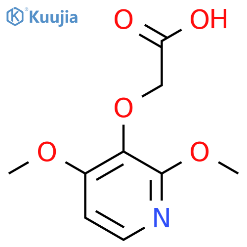 2-(2,4-dimethoxypyridin-3-yl)oxyacetic acid structure