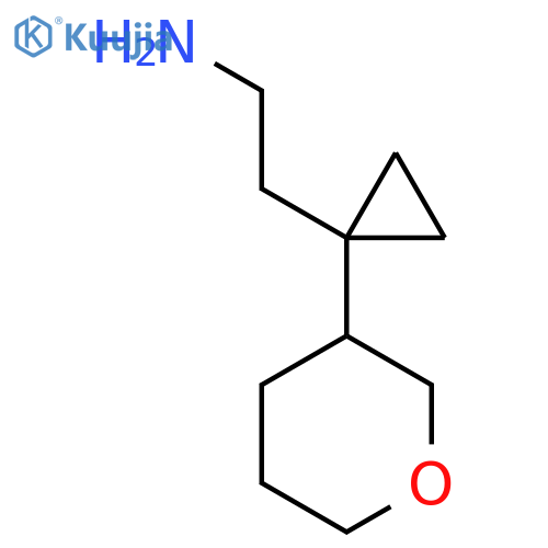 2-1-(oxan-3-yl)cyclopropylethan-1-amine structure