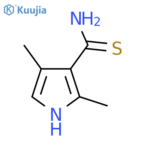 2,4-dimethyl-1H-pyrrole-3-carbothioamide structure