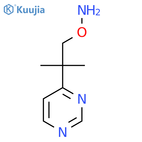 O-2-methyl-2-(pyrimidin-4-yl)propylhydroxylamine structure