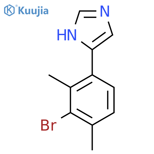 4-(3-bromo-2,4-dimethylphenyl)-1H-imidazole structure