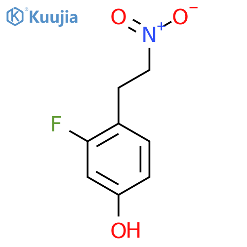 3-fluoro-4-(2-nitroethyl)phenol structure