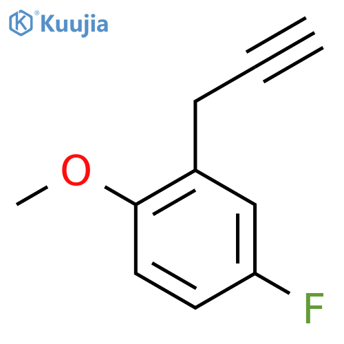 4-fluoro-1-methoxy-2-(prop-2-yn-1-yl)benzene structure