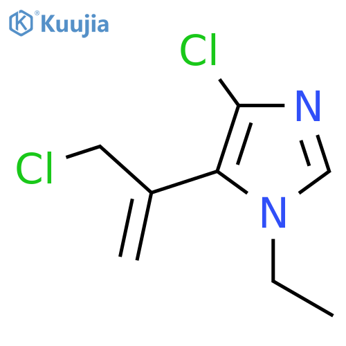 4-chloro-5-(3-chloroprop-1-en-2-yl)-1-ethyl-1H-imidazole structure