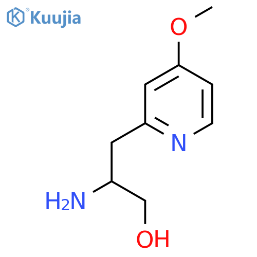 2-Amino-3-(4-methoxypyridin-2-yl)propan-1-ol structure