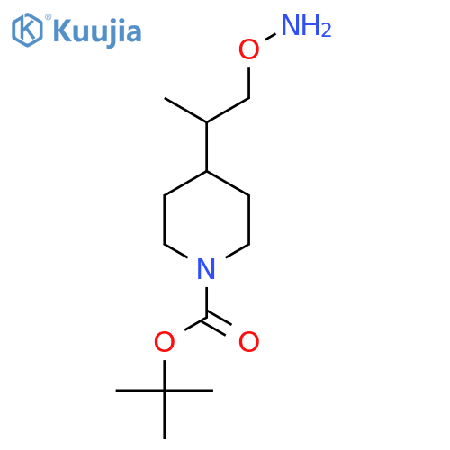 tert-butyl 4-1-(aminooxy)propan-2-ylpiperidine-1-carboxylate structure