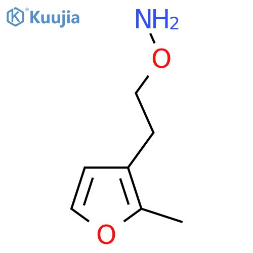 O-[2-(2-methylfuran-3-yl)ethyl]hydroxylamine structure