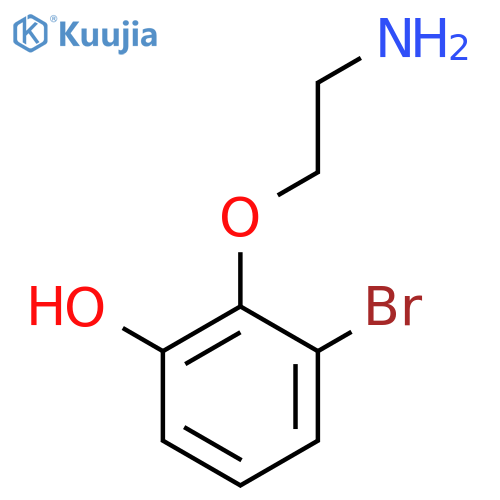 2-(2-aminoethoxy)-3-bromophenol structure