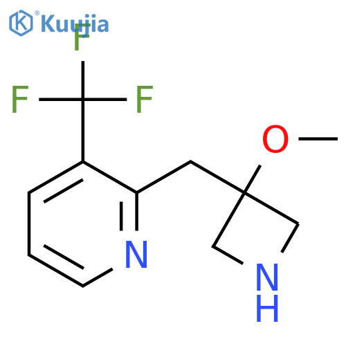 2-(3-methoxyazetidin-3-yl)methyl-3-(trifluoromethyl)pyridine structure