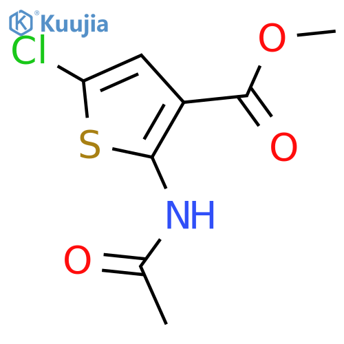 Methyl 2-acetamido-5-chlorothiophene-3-carboxylate structure