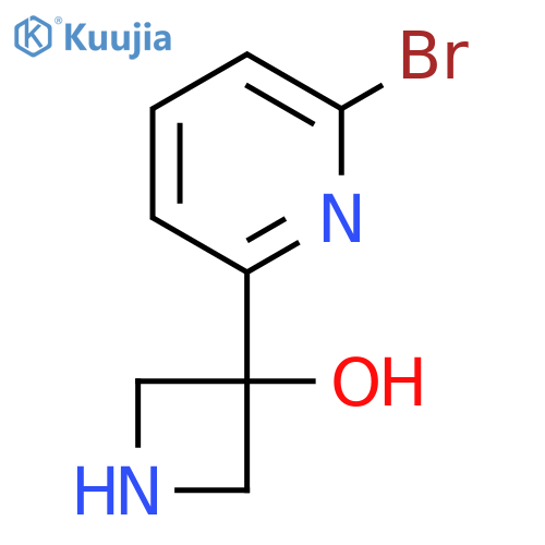 3-(6-bromopyridin-2-yl)azetidin-3-ol structure
