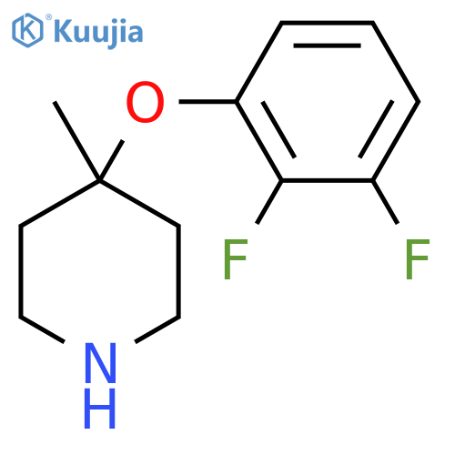 4-(2,3-difluorophenoxy)-4-methylpiperidine structure
