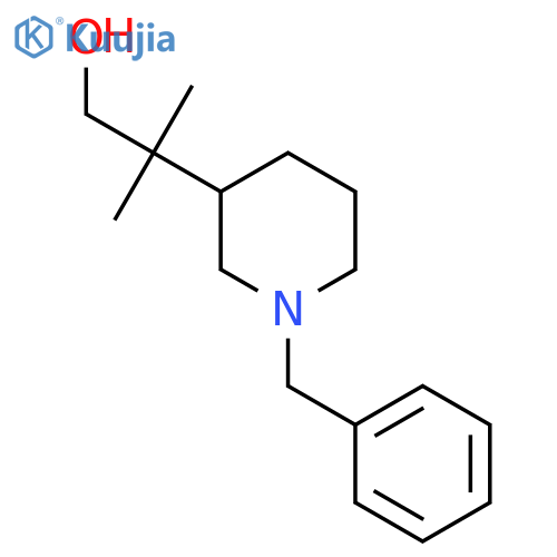 2-(1-benzylpiperidin-3-yl)-2-methylpropan-1-ol structure