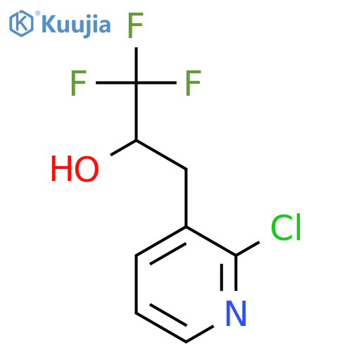 3-(2-chloropyridin-3-yl)-1,1,1-trifluoropropan-2-ol structure