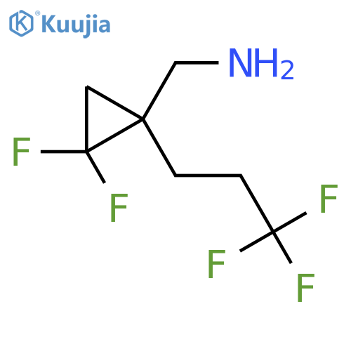 2,2-difluoro-1-(3,3,3-trifluoropropyl)cyclopropylmethanamine structure