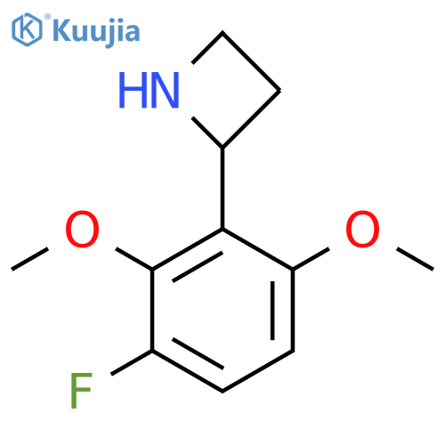 2-(3-fluoro-2,6-dimethoxyphenyl)azetidine structure