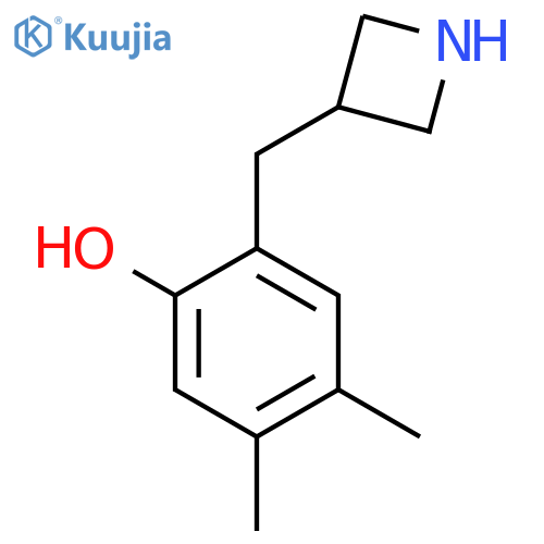 2-(azetidin-3-yl)methyl-4,5-dimethylphenol structure