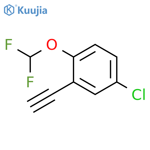 4-chloro-1-(difluoromethoxy)-2-ethynylbenzene structure