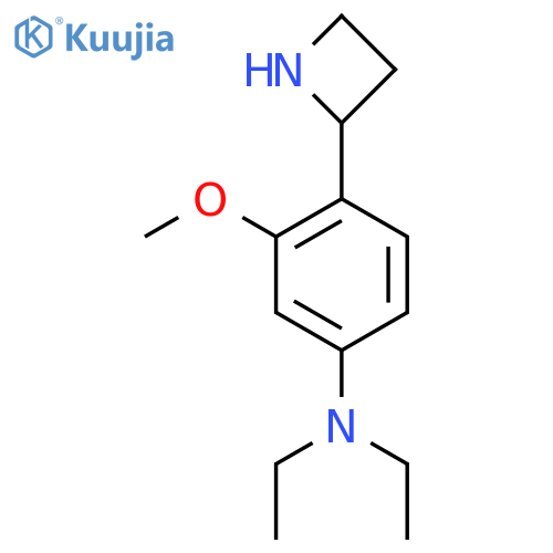 4-(azetidin-2-yl)-N,N-diethyl-3-methoxyaniline structure