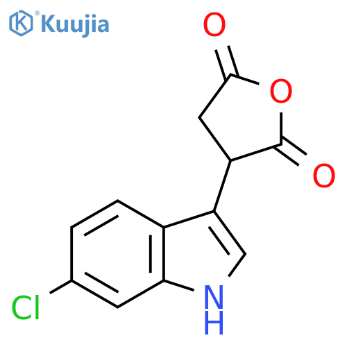 3-(6-chloro-1H-indol-3-yl)oxolane-2,5-dione structure