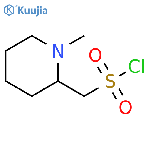 (1-methylpiperidin-2-yl)methanesulfonyl chloride structure